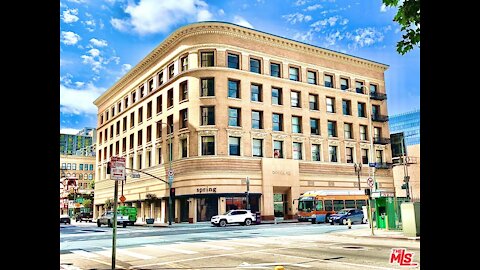 VA Approved Downtown Los Angeles Ultimate Historic Corner Unit Loft with Balcony and Covered Parking