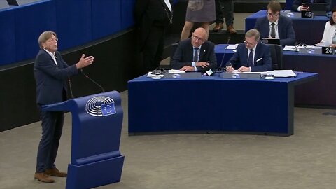 Petr Fiala dostal v Evropském parlamentu seřváno, že mluví jako Havel, ale nekoná jako Havel!