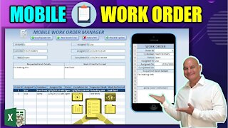 Learn How To Create This Excel Work Order Application & Mobile Sync [Full Training From Scratch]