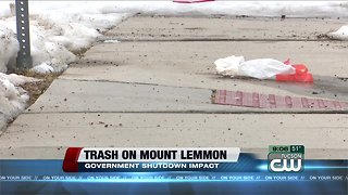 Summerhaven residents dealing with the trash left behind