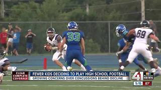 High school football participation rates continue decline