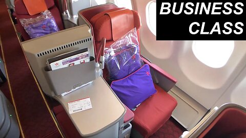 HONG KONG AIRLINES review | HX15 Hong Kong to Gold Coast (BUSINESS CLASS)