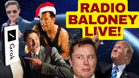 RADIO BALONEY LIVE! News Roundup, White Pills, Die Hard Christmas, Twitter Review