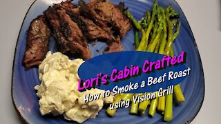 Smoked Roast Beef Recipe using Vision Grill