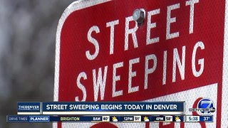 Street sweeping begins today in Denver