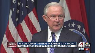 Jeff Sessions speaks about violent crime in Kansas City