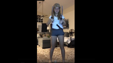 Girl Plays With Swords, Makes Terrible Mistake!!!