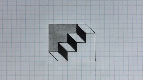 How to draw Optical illusion 3D Art Tutorial