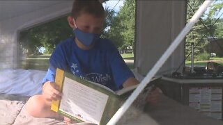 North Canton boy gets pop-up camper from Make-A-Wish