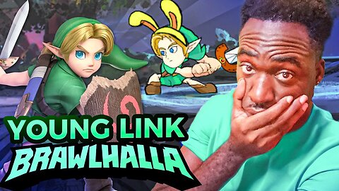 Brawlhalla X Young link crossover reaction | Fan animation