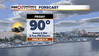 FORECAST: Scattered Storms, Hot & Humid 6-7