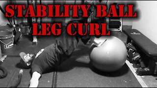 Stability Ball Leg Curl