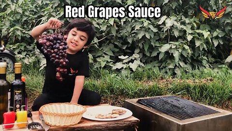 Grilled chicken red Grapes sauce by fahad journey