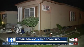 Weather damage in Tice, waterspout confirmed nearby