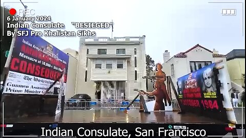 #SFJ Blocked #Indian Consulate In #SanFrancisco #Gandhi’s Assassination Float is Reminder To Modi