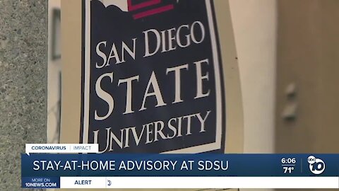 Stay-at-home advisory issued at San Diego State