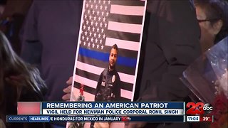 Vigil for a fallen officer