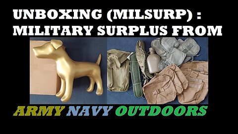UNBOXING 141: Army Navy Outdoors. Gas Mask Bag, Canteen & NBC Cap, Pouches, LC-II Y Suspenders