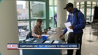 Political text messages used to reach voters