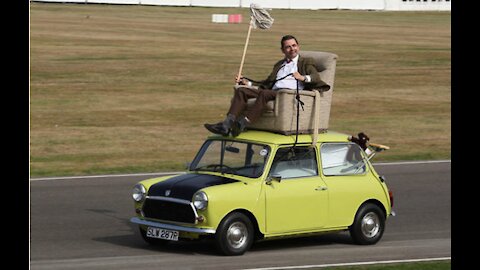 Mr.bean come bqck home by special car