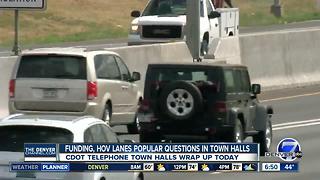 HOV lanes, funding are popular questions in CDOT telephone town halls