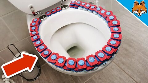 How to clean your entire Bathroom with 1 Dishwashing Tab💥(Surprising)🤯