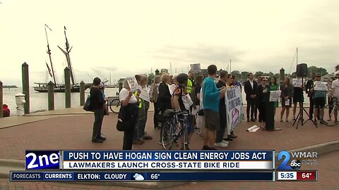 Lawmakers push for Hogan to sign clean energy jobs bill