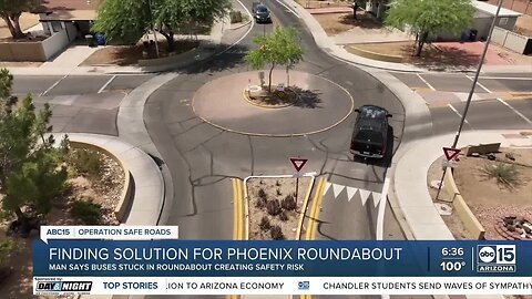 Phoenix man says roundabout in his neighborhood creates safety risk