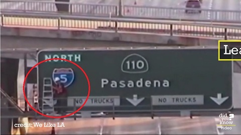 Artist hated Los Angeles highway signs, so he made his own