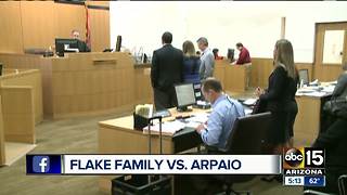 The Flake family is suing former Sheriff Joe Arpaio