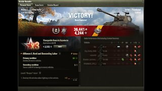 World of Tanks: Thunderbolt (3kills, 1372 Damage)