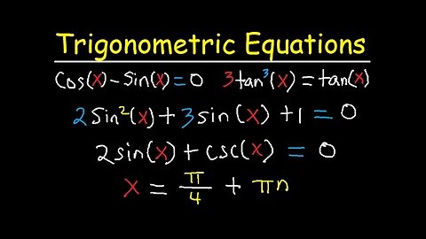 Solving Trigonometric Equations Using Identities, Multiple Angles, By Factoring, General Solution