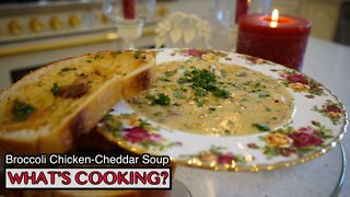 Creamy Broccoli Chicken-Cheddar Soup