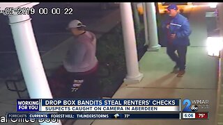 2 men are wanted after stealing rent checks for 2 Aberdeen Apartments drop boxes