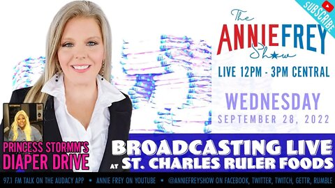 Diaper Drive LIVE from St. Charles Ruler Foods • Annie Frey Show 9/28/22