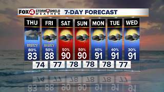 Increasing Rain Chances Thursday 10-4