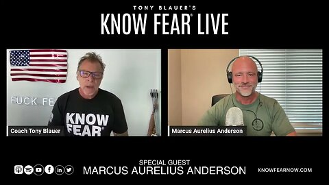 KNOW FEAR® Live Marcus Aurelius Anderson