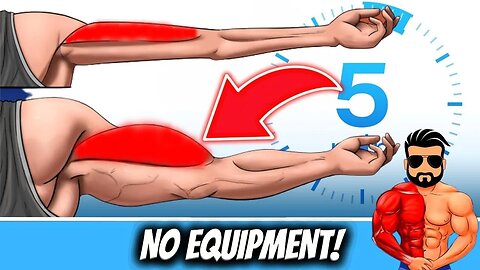 5 min a day to improve your ARM SIZE (forearm + biceps + triceps voice)
