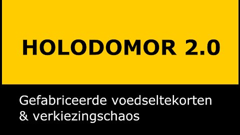 HOLODOMOR 2.0: DOOR DE MENS VEROORZAAKTE HONGER & VERKIEZINGSCHAOS