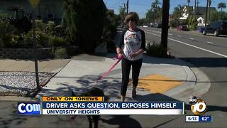 Woman warns of disturbing encounter with driver