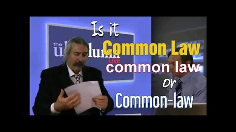 Do You Spell It Common-Law or Common Law or common law?
