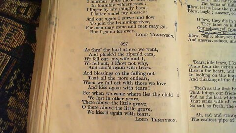 As thro' the land at eve we went - Lord Tennyson