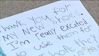 Teen hopes to provide shoes for entire elementary school