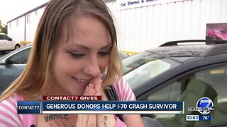 Pregnant I-70 crash hero gets her car back thanks to Denver7 viewers