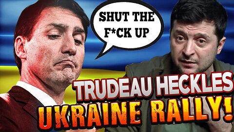 PM Justin Trudeau Loses His Temper At Peaceful Ukraine Rally