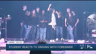 Cascia Hall Student Reacts To Singing With Foreigner
