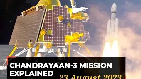 Chandrayaan-3 mission soft landing live