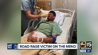 Valley man shot in road rage incident speaking out