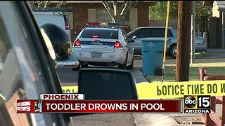 Toddler dies after drowning in Phoenix pool