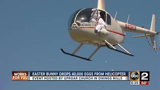 Easter Bunny drops 40,000 eggs from helicopter